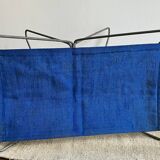 Folding beach stool - Large blue model