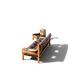 Ensemble Salon Pierre Chapo - Canapé S32 & Fauteuil S15 - Orme & Cuir Brun