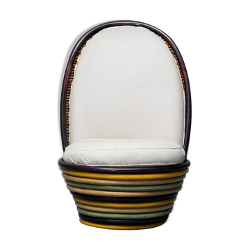 Fauteuil de jardin en bois 1960