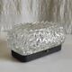 Ceiling light or oval wall light in moulded glass - mid 20th century.
