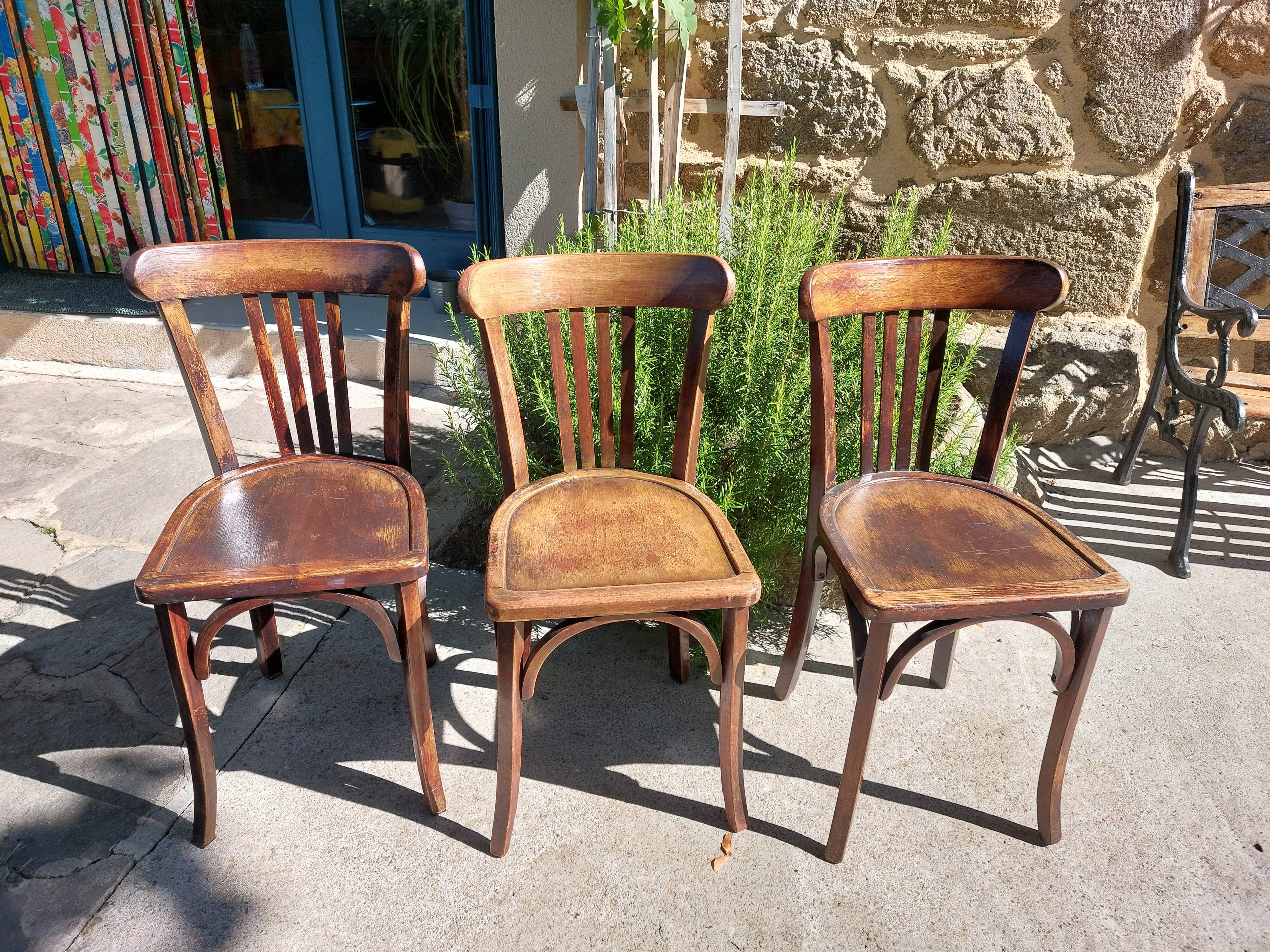 set of 3 bistro chairs