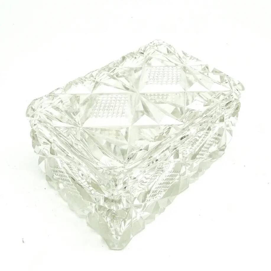 Art Deco bonbonniere, crystal, Sweden, 1930s