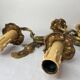 Pair of bronze wall sconces