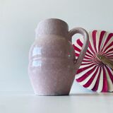 Pitcher in pink glazed ceramic