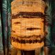 Ceramic lamp and its woven wool lampshade