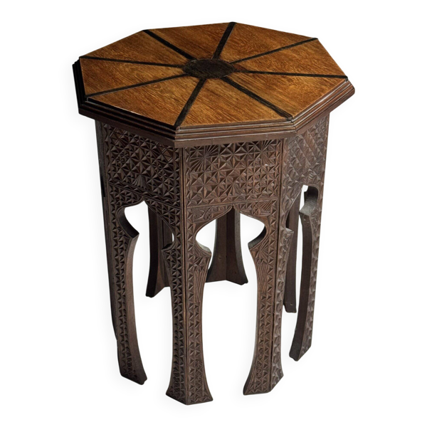 Table d'appoint anglo-indienne vers 1900