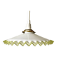Suspension coupelle blanc vert
