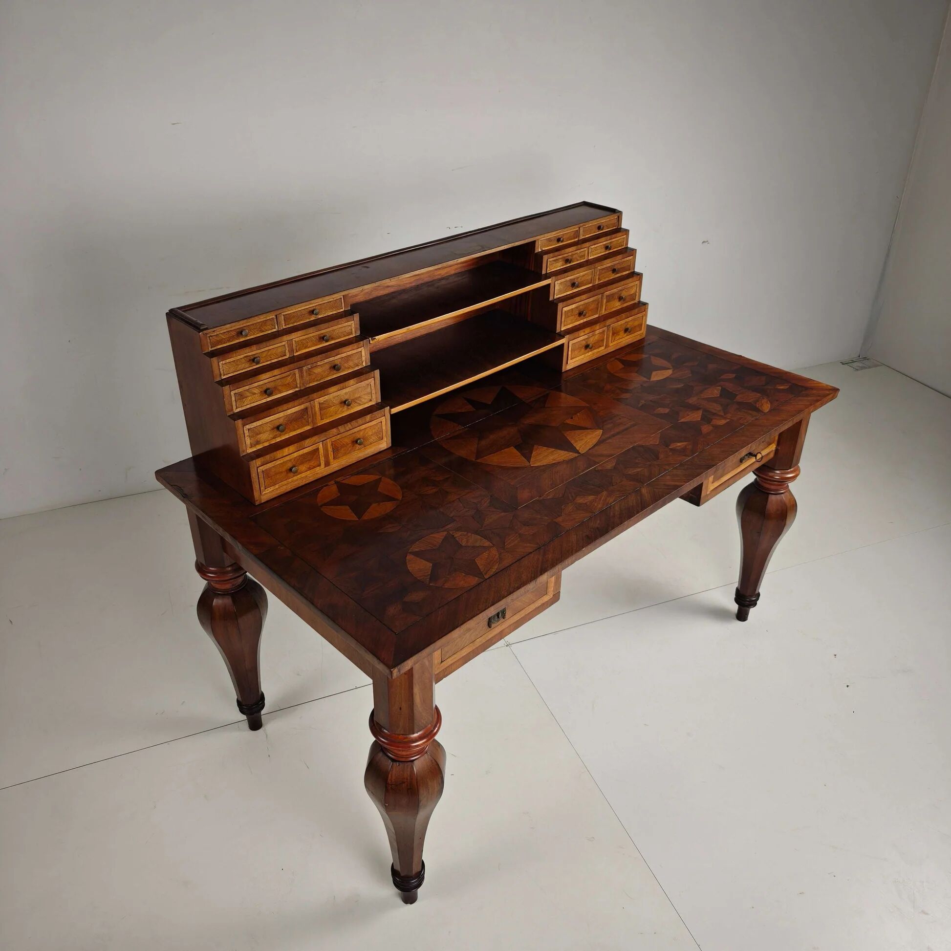 19th century German marquetry writing desk
