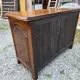 Curved Louis XV style chest of drawers in solid walnut