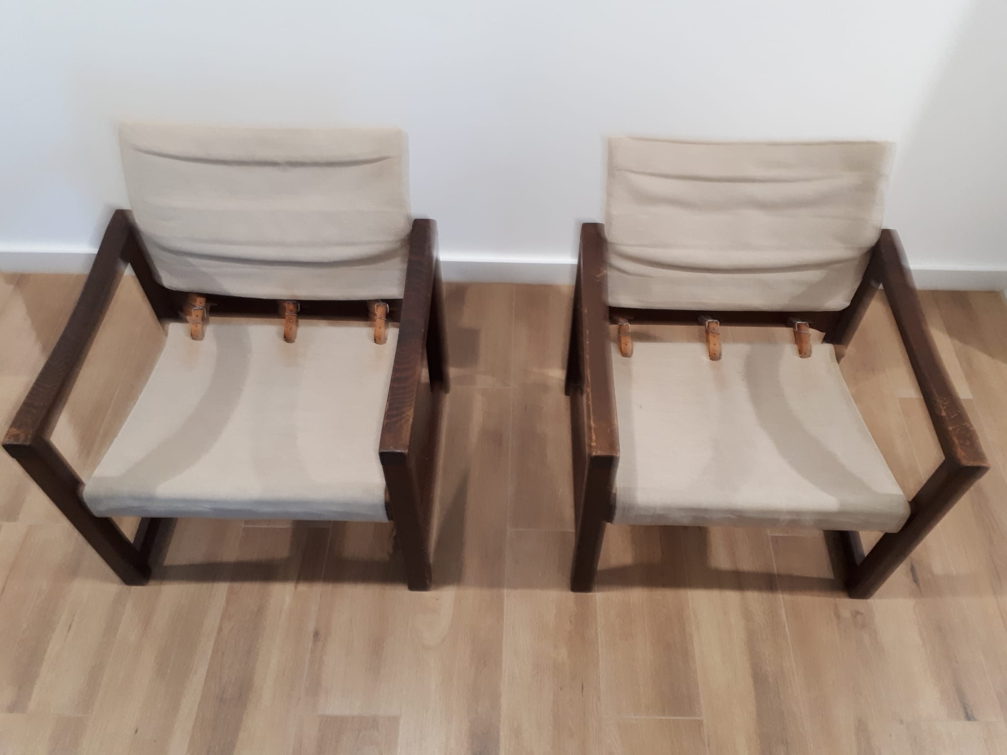 Pair of diana chairs, sweden, 70s