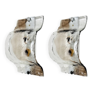 Ensemble de 2 appliques - murano carlo