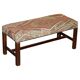 Padded footrest bench in Victorian Kilim style by George Smith