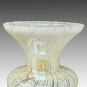 1970s Luxury handcrafted Green Vase in Murano glass by Maestro del Vetro.