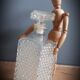 Carafe whiskey in chiselled glass