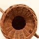 Large 50 cm wicker jar from the 60s and 70s