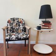 Autumn Printed Wood Armchair