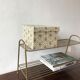 Gold metal shelf