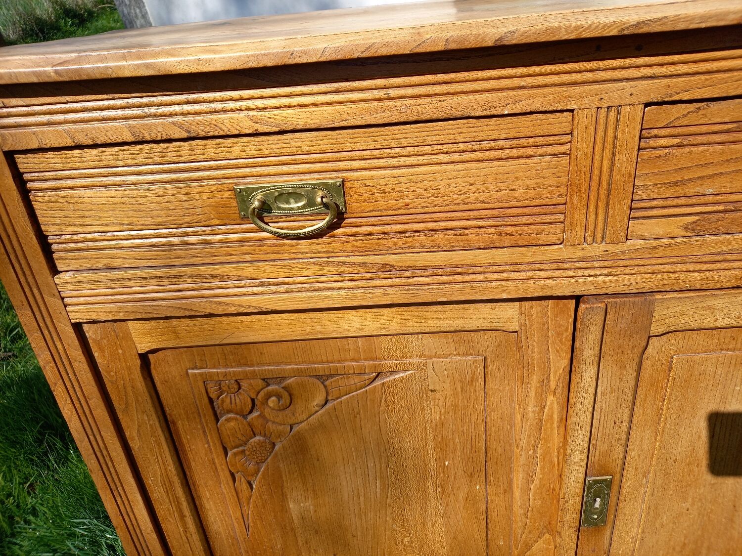 Art Deco sideboard 1930 2 doors 2 drawers