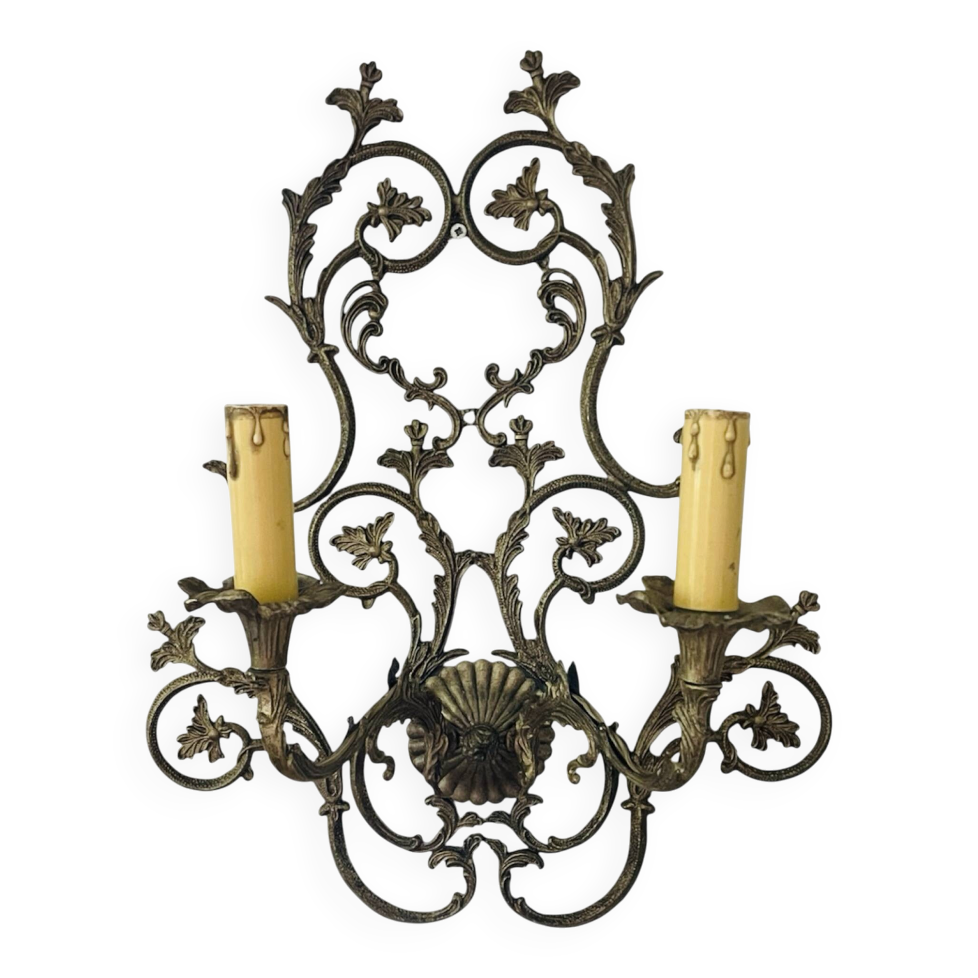 Large vintage Italian baroque wall light