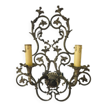 Large vintage Italian baroque wall light