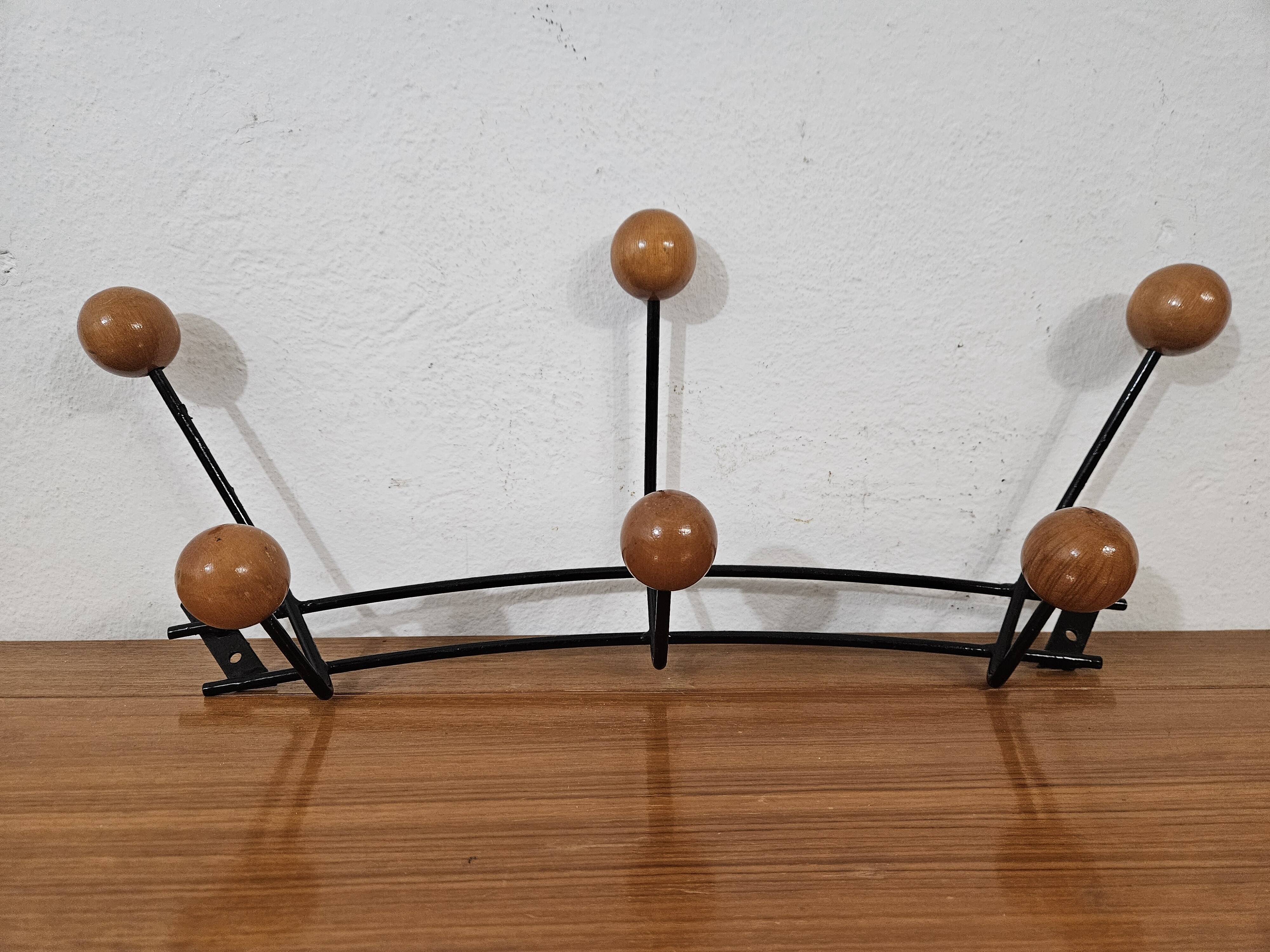 Vintage wall coat rack