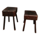 Brutalist stool pair