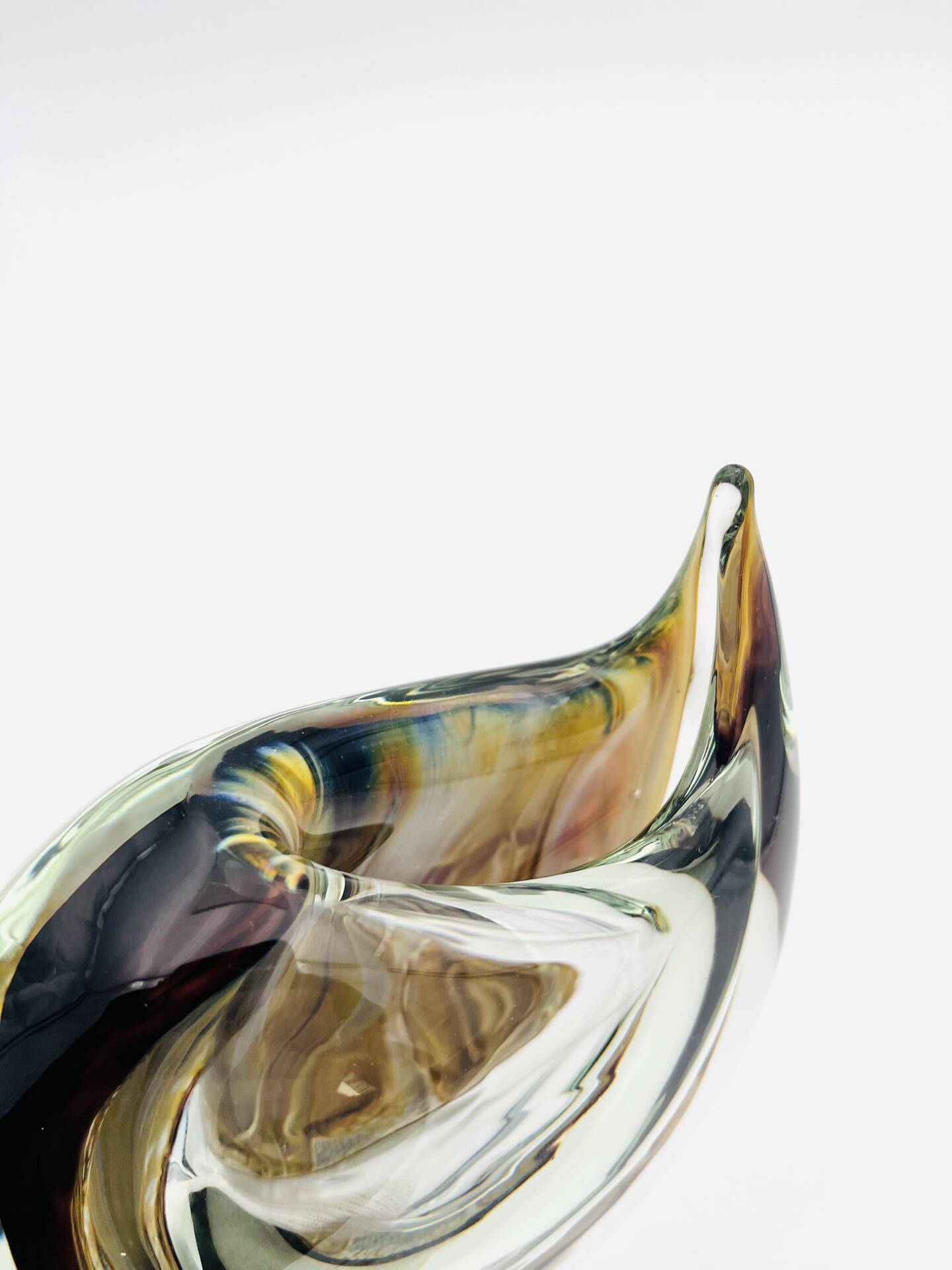 Vase Sculpture Murano Sommerso Michele Onesto Oball Art Glass Signed