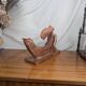 Terracotta Sculpture of a Slender Woman, Abstract Art Art Deco Style