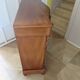 Curved showcase library carved wood 2 doors mahogany English style