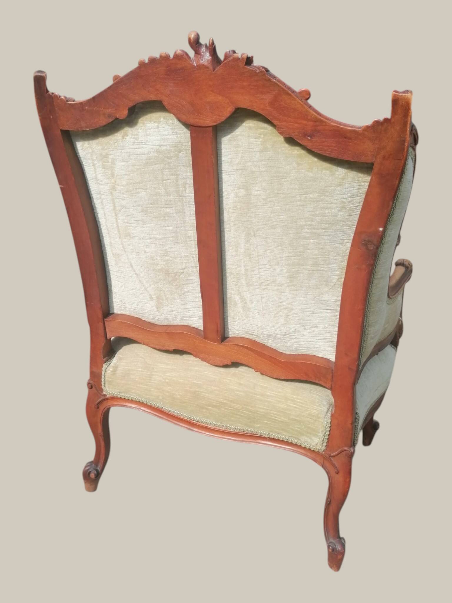 Salon Rocaille / Rococo - 2 fauteuils & 2 chaises - Noyer XIXe