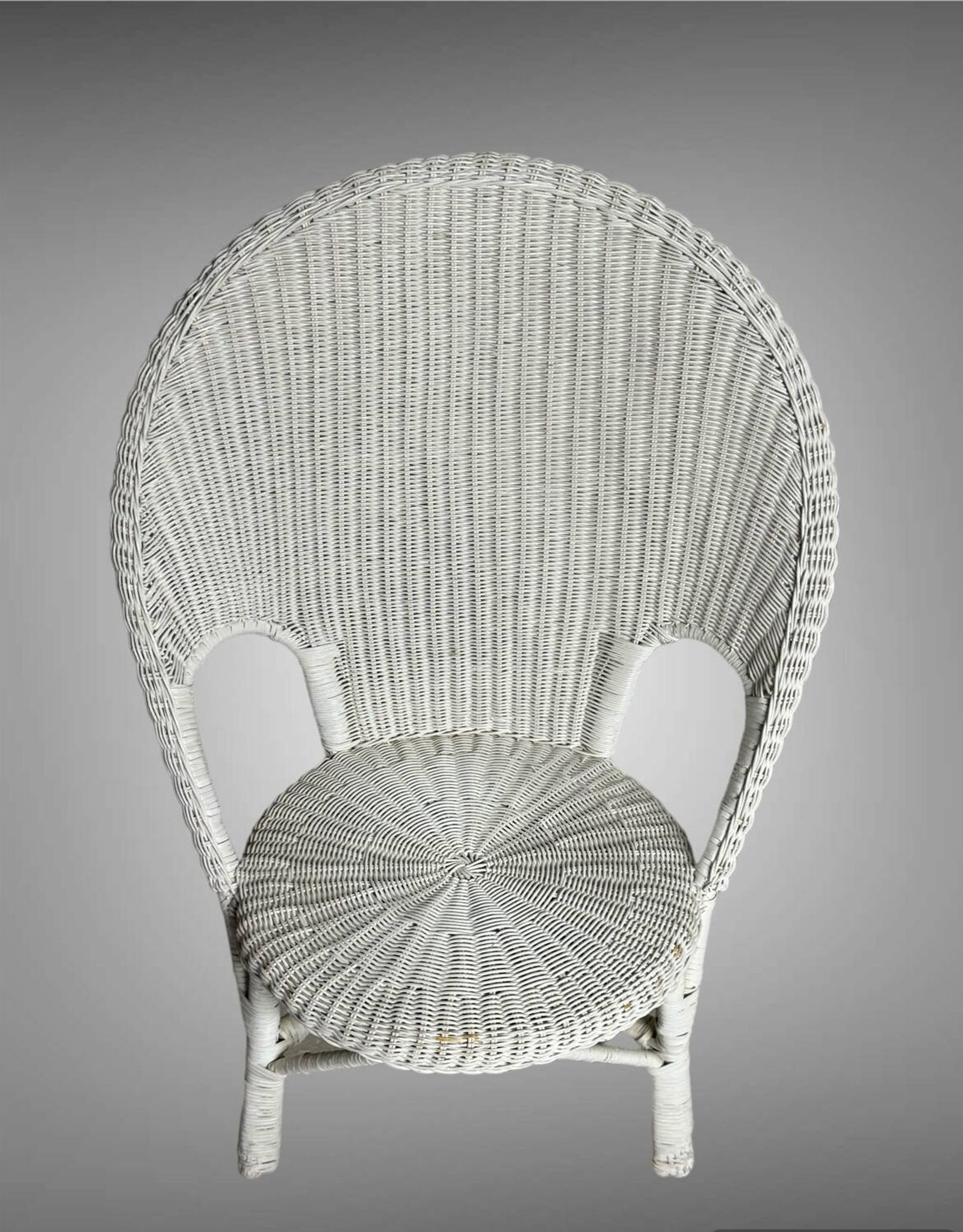 Vintage 1960/70 adult wicker rattan riviera armchair