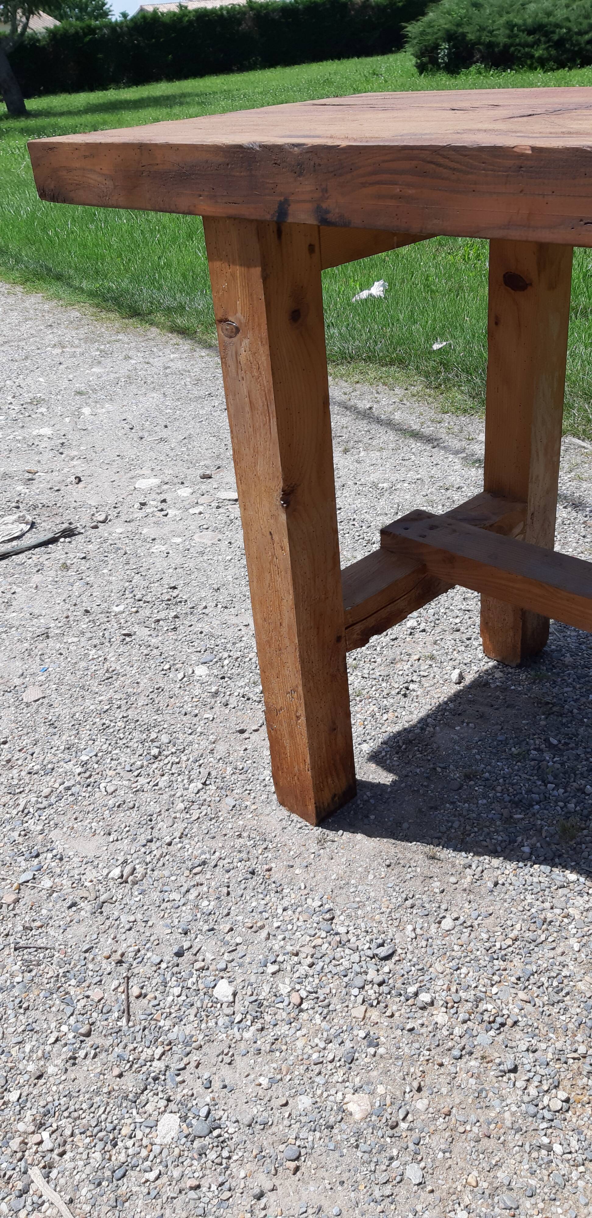 Wooden workbench with 1 drawer