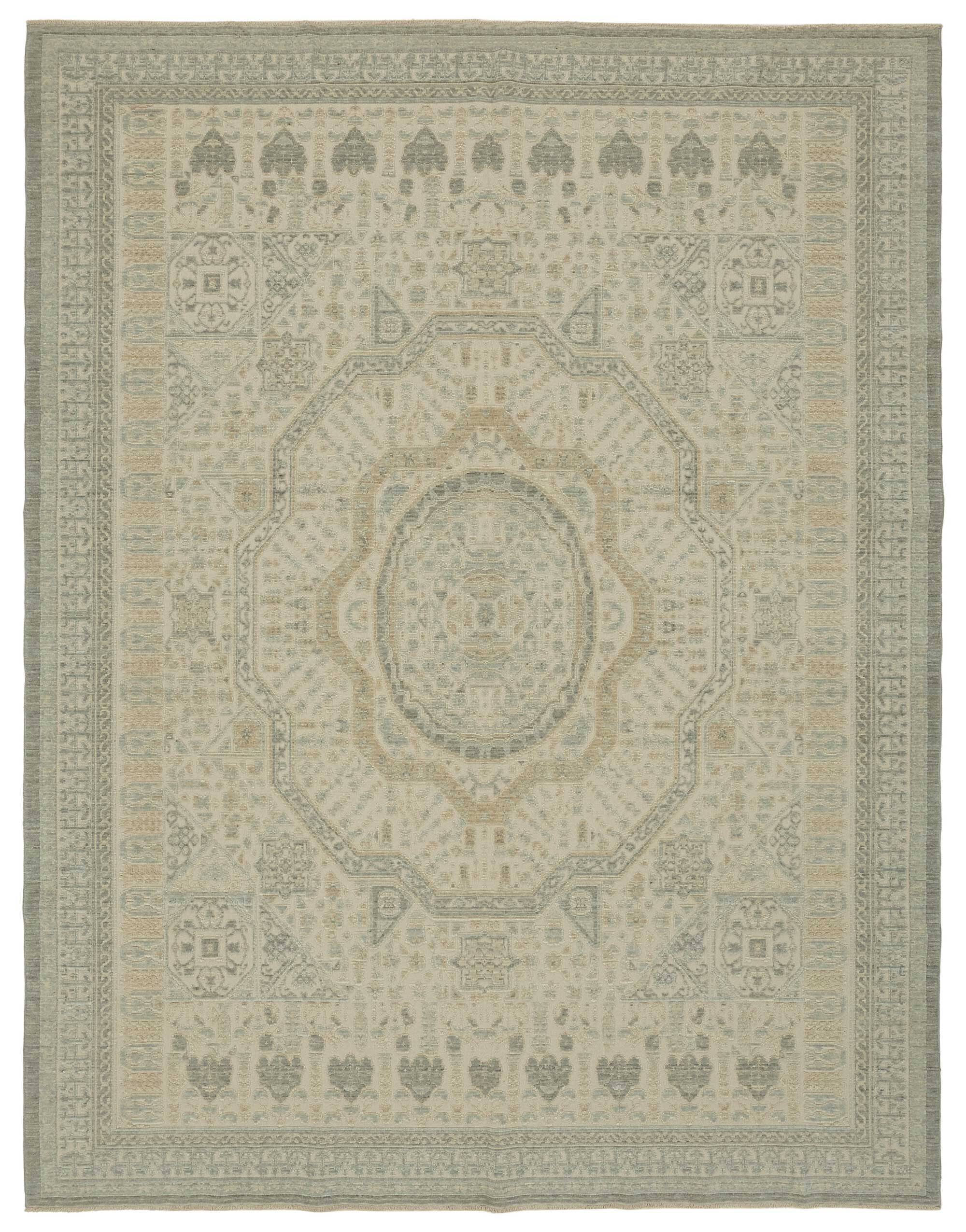 Tapis Oushak turc fait main 255 cm x 327 cm