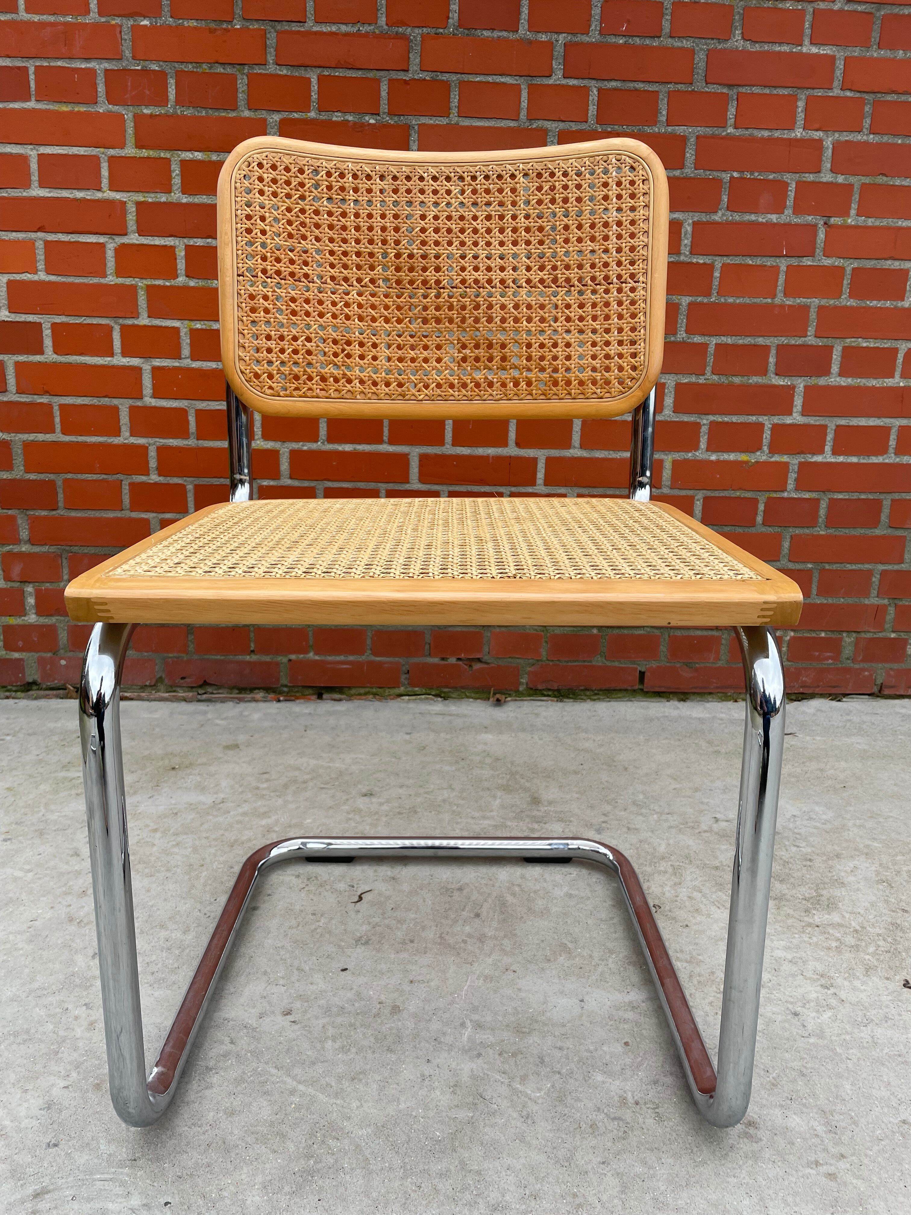 Cesca design chair b32 model in chrome
