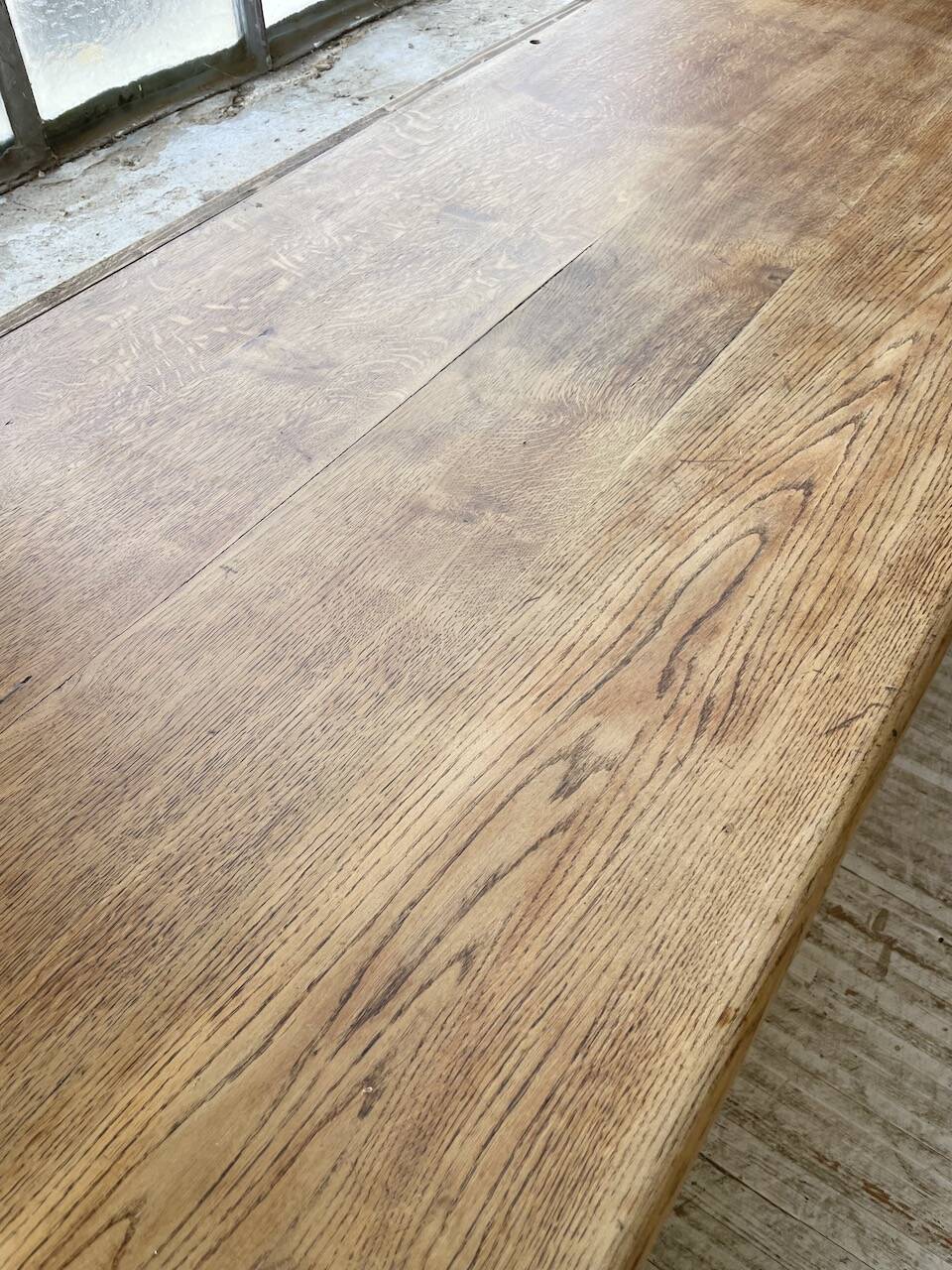 XXL solid oak counter sideboard