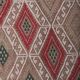 Vintage Turkish kilim, handwoven, 152x212 cm.