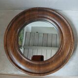 Small antique wooden mirror