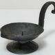 brutalist hand candle holder wrought iron 50s