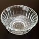 6 antique dessert bowls Clear glass / Scalloped edges