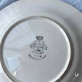 Set of 4 hand painted plates 'Copenhague' by Longwy