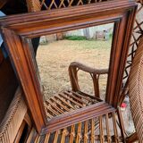 Miroir ancien encadrement en bois 39x49cm
