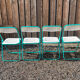 4 vintage 80's folding chairs