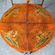 Antique Shibayama Inlaid Japanese Nested Tables in Burr Walnut