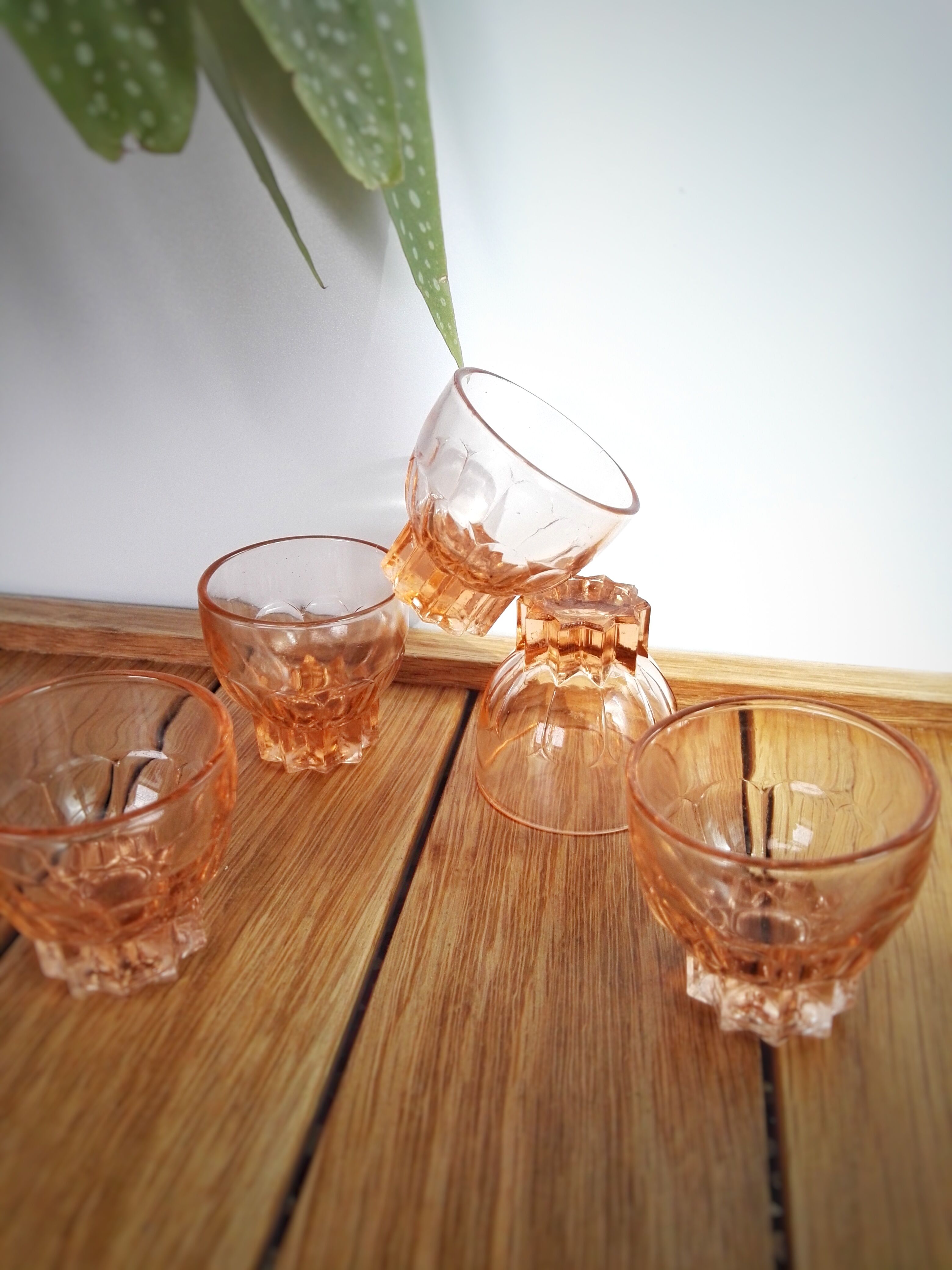 Série de 5 verres shooter années 60