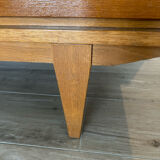 Armoire multifonctions en bois et rotin