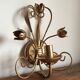 Gold metal wall light