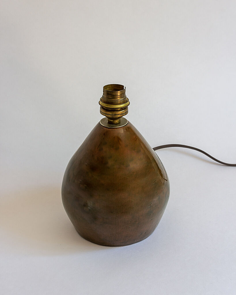 Glazed ceramic pear lamp base, 1960s