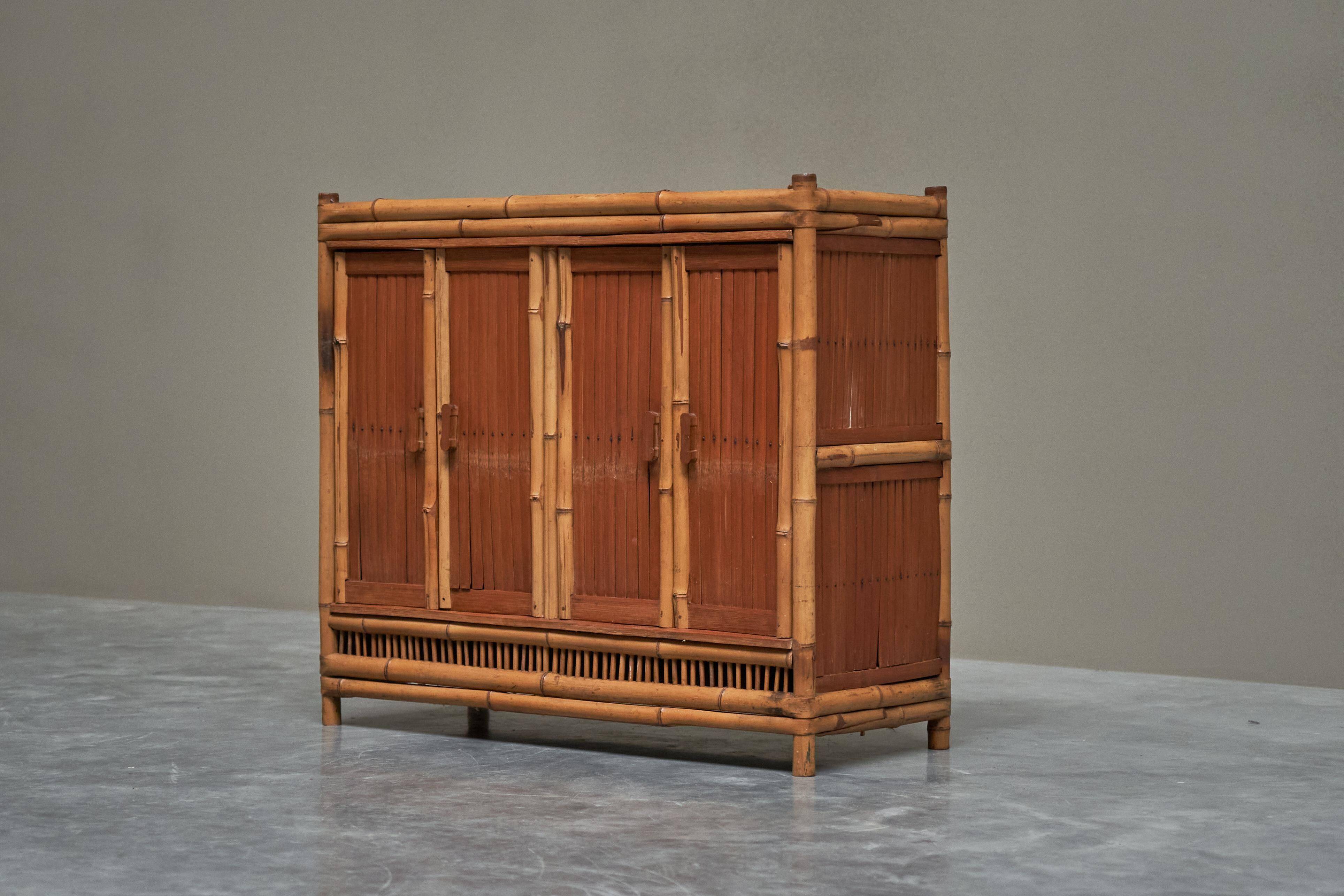 Mid-Century Bamboo Wardrobe from the 1960s