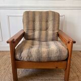 Fauteuil en pin vintage 70/80