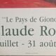 Affiche de Claude Roux Gallerie La différence Antibes 1991